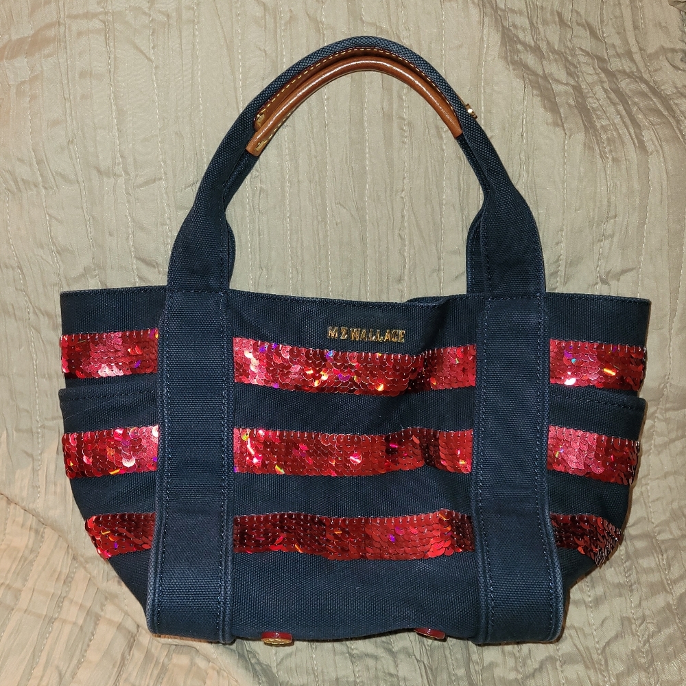 MZ Wallace Red Sequin Small Tote